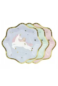 PartyDeco Talerzyki jednoro�ec 18x18cm 6 szt.
