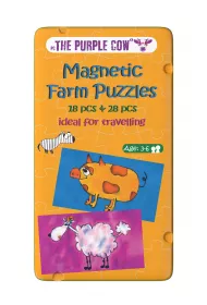 Gra magnetyczna - puzzle farma The Purple Cow