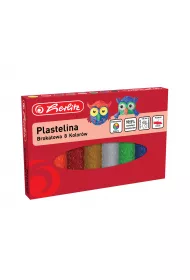 Herlitz Plastelina brokatowa 8 szt.