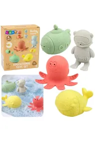 Zabawki do k�pieli sensoryczne figurki pastelowe LeanToys
