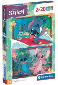 Puzzle 2x20 el. SuperColor. Stitch Clementoni