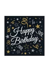 Godan Serwetki papierowe B&C Happy Birthday 33 x 33 cm
