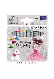 Starpak Kredki woskowe 12 kolorw Balerina 12 szt.