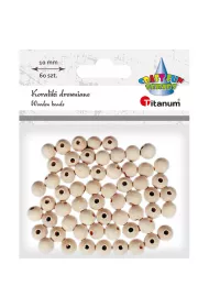 Hasta Koraliki drewniane okr�g�e 60 szt.