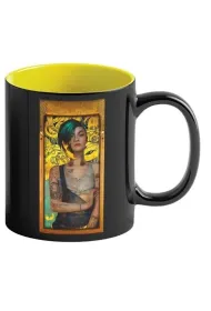 Kubek ceramiczny Kubek 450ml Game Art Chronicles Cyberpunk 2077 Judy &Gustaw Klimt Mug