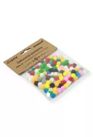 Penword Dekoracje pompony mix kolor�w 1cm