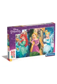 Puzzle 60 el. SuperColor. Ksi�niczki Clementoni