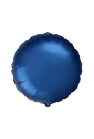 Balon foliowy Okr�g�y satynowy Navy Blue 45cm