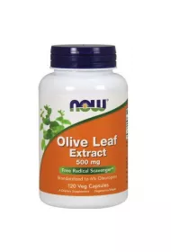 Now Foods Olive Leaf extract - standaryzowany Li Oliwny 500 mg Suplement diety 120 kaps.