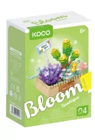 Klocki KOCO sukulenty doniczka zielona 232 element�w