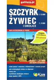 Mapa wodoodporna - Szczyrk, �ywiec i okolice