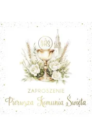 Armin Style ZAPROSZENIE KOMUNIA 130X130 Z KOP AS ZP-92 OP10S