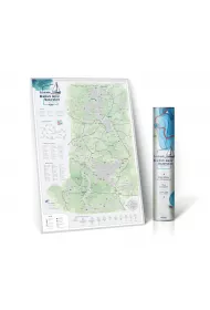 Mapa zdrapka - Mazury