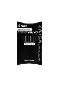 Pilot Naboje do V5/V7 czarne 3 szt.