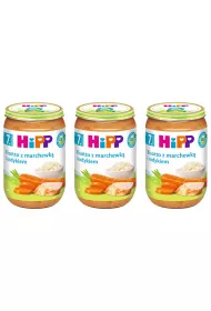 Hipp Risotto z marchewk i indykiem po 7. miesicu zestaw 3 x 220 g Bio