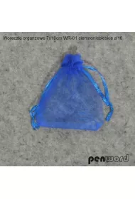 Woreczki organzowe ciemnoniebieskie 7x10cm 10szt