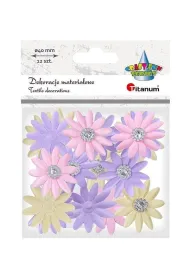 Titanum Dekoracje samoprzylepne materia�owe kwiaty