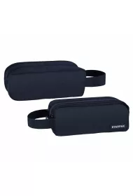 Starpak Pi�rnik saszetka 2 zamki Navy blue