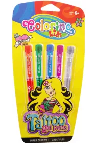Patio D�ugopisy Colorino Kids gel tattoo 5 szt.