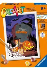 Malowanie po numerach CreArt - Halloweenowy nastr�j Ravensburger