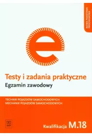 Technik pojazd�w samochodowych. Mechanik pojazd�w samochodowych. Kwalifikacja M.18. Testy i Zadania Praktyczne. Egzamin Zawodowy