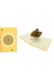 DaVinci Karnet + koperta POP-UP S�oneczniki 12x18cm