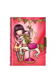 Santoro Zamykany Notes Gorjuss Fairground Carousel