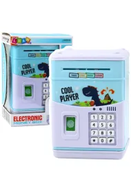 Sejf elektorniczny Bankomat na PIN niebieski LeanToys