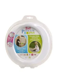Potette Plus 2w1 Potette: Nocnik dla dziecka i nak�adka na toalet�, bia�o-niebieski