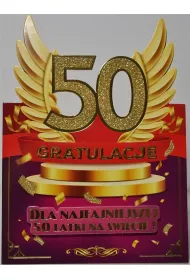 Yeku Karnet Urodziny 50 damskie