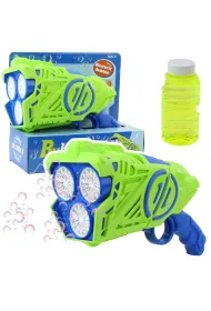 Pistolet na ba�ki mydlane na baterie �wiat�o LED LeanToys