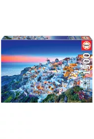 Puzzle 1500 el. Santorini, Grecja Educa