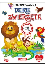 Kolorowanka z naklejkami. Dzikie zwierz�ta