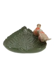 Esschert Design Poideko dla ptakw Li ceramiczny o wymiarach: 21x19x7 cm