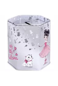 Skarbonka metalowa sze�ciok�tna Balerina STARPAK 491998