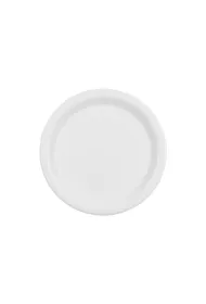 PartyDeco Talerzyki papierowe bia�y 23cm 6 szt