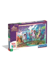 Puzzle 104 el. SuperColor. Unicorn Academy Clementoni