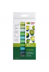 Happy Color Farby akrylowe 10 kolor�w x 12 ml