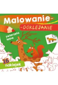 Ksi��eczka 15X15 cm Malowanie-doklejanie. Zwierz�ta le�ne  Naklejki SKRZAT 071092