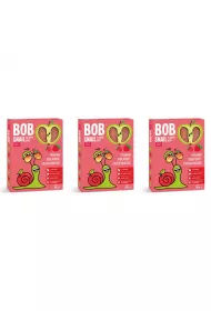 Bob Snail Przekska jabkowo-truskawkowa Zestaw 3 x 60 g