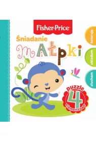 Fisher Price. Puzzle 4 el. �niadanie ma�pki