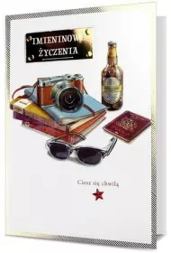 Karnet okazjonalny B6 z kopert� Imieniny M�czyzna PAN DRAGON HM200-1600