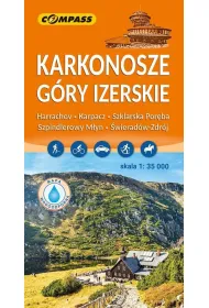 Karkonosze, G�ry Izerskie. Mapa turystyczna w skali 1:35 000 (wersja wodoodporna)
