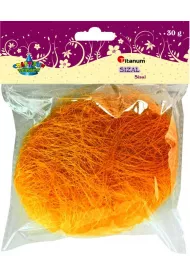 Titanum Ozdoba dekoracyjna Sizal pomara�czowy 30g