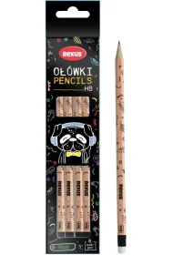 Beniamin O��wek z gumk� Rexus Teens w kartoniku 6 sztuk