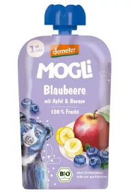 Mogli Mus jabko - banan - borwka od 1 roku demeter 100 g Bio