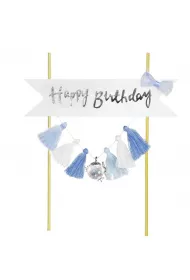 Piker Happy Birthday niebieski