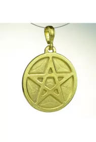 Sotis Pentagram peny Ag925 + Au 24kar, 4,8g