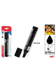 Mp Main Paper Marker permanentny z p�ask� ko�c�wk� MP 2/10mm czarny blister