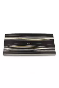 Nakabayashi Notatnik z karteczkami Kaza-e czarny 8mm, linia